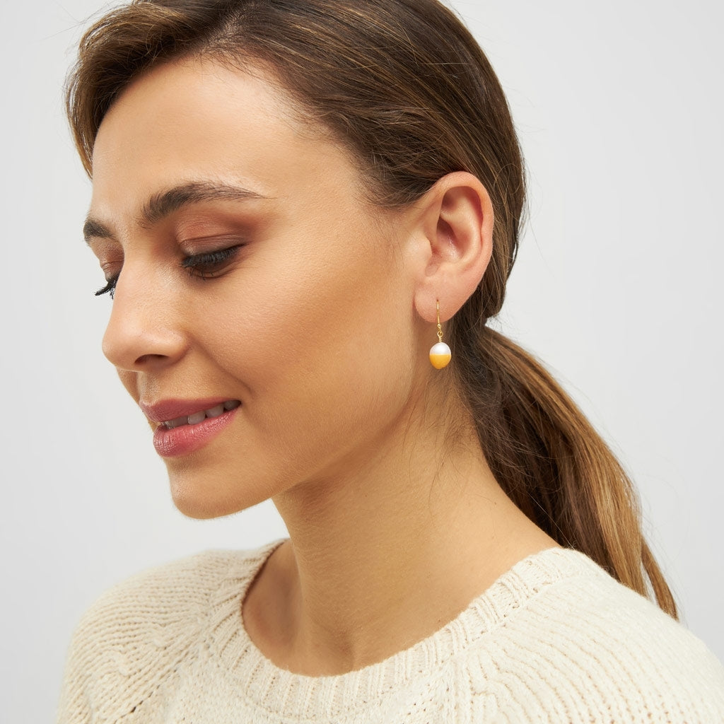 LULU Copenhagen LULU Baroque ørering 1 stk Ear stud, 1 pcs Marigold