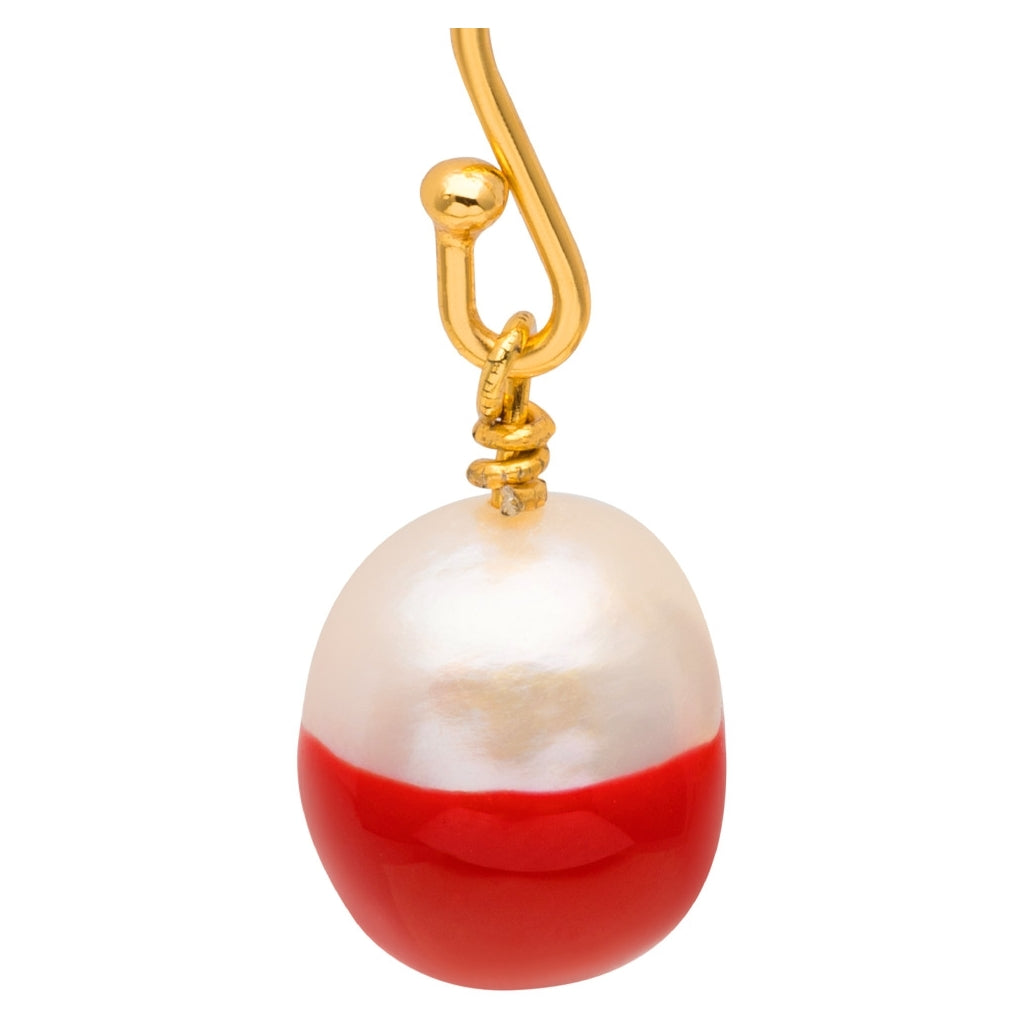 LULU Copenhagen LULU Baroque ørering 1 stk Ear stud, 1 pcs Passion Red