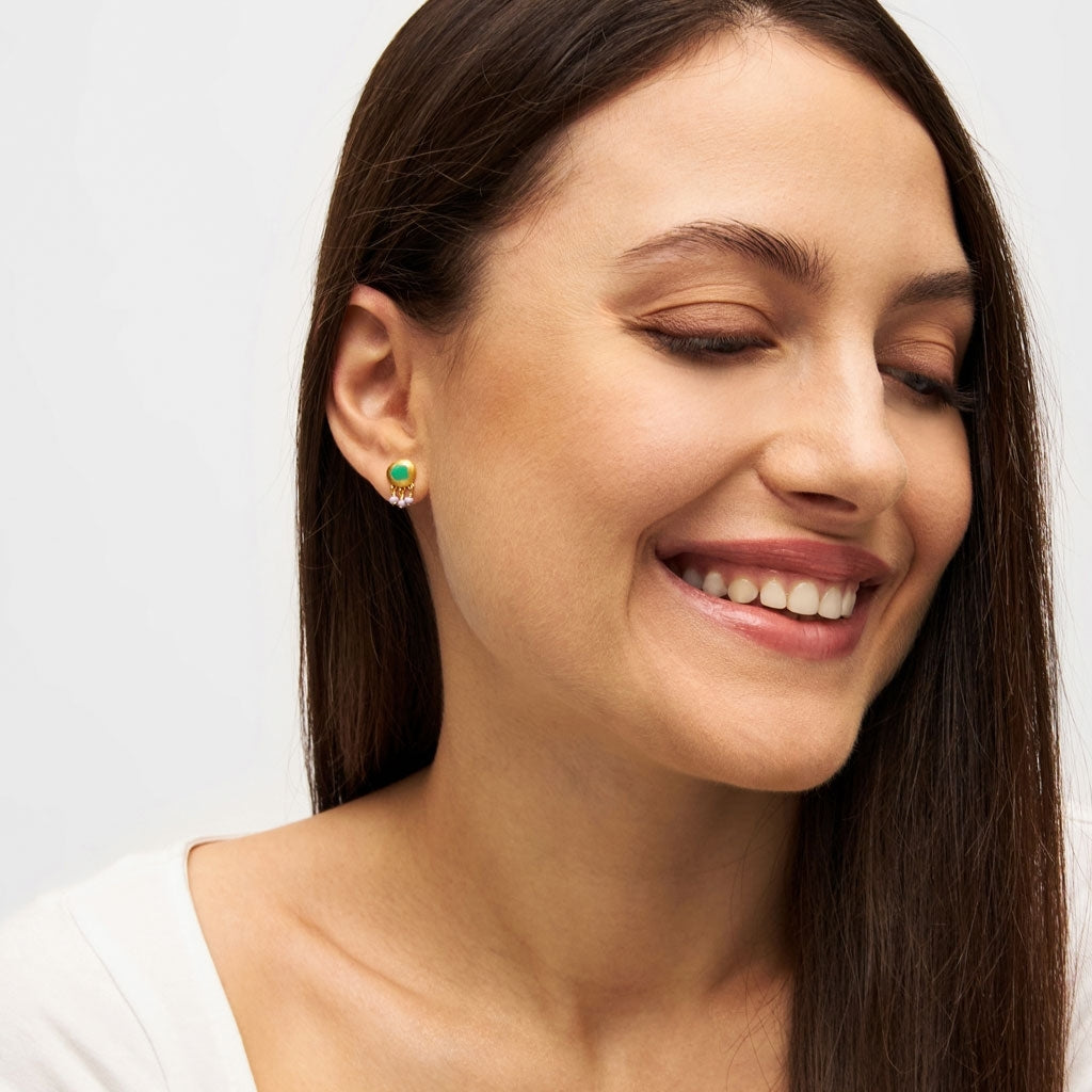 LULU Copenhagen Magic Stone Charms ørering 1 stk Ear stud, 1 pcs Forgyldt