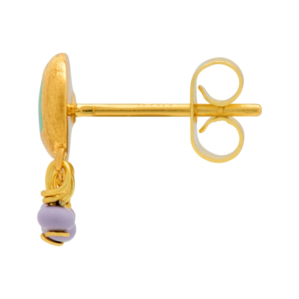 LULU Copenhagen Magic Stone Charms ørering 1 stk Ear stud, 1 pcs Forgyldt