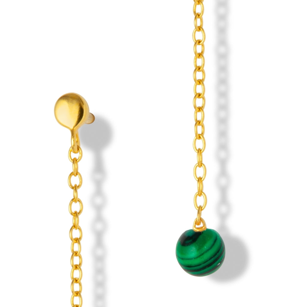 LULU Copenhagen Natural Stone Chain ørering 1 stk Ear stud, 1 pcs