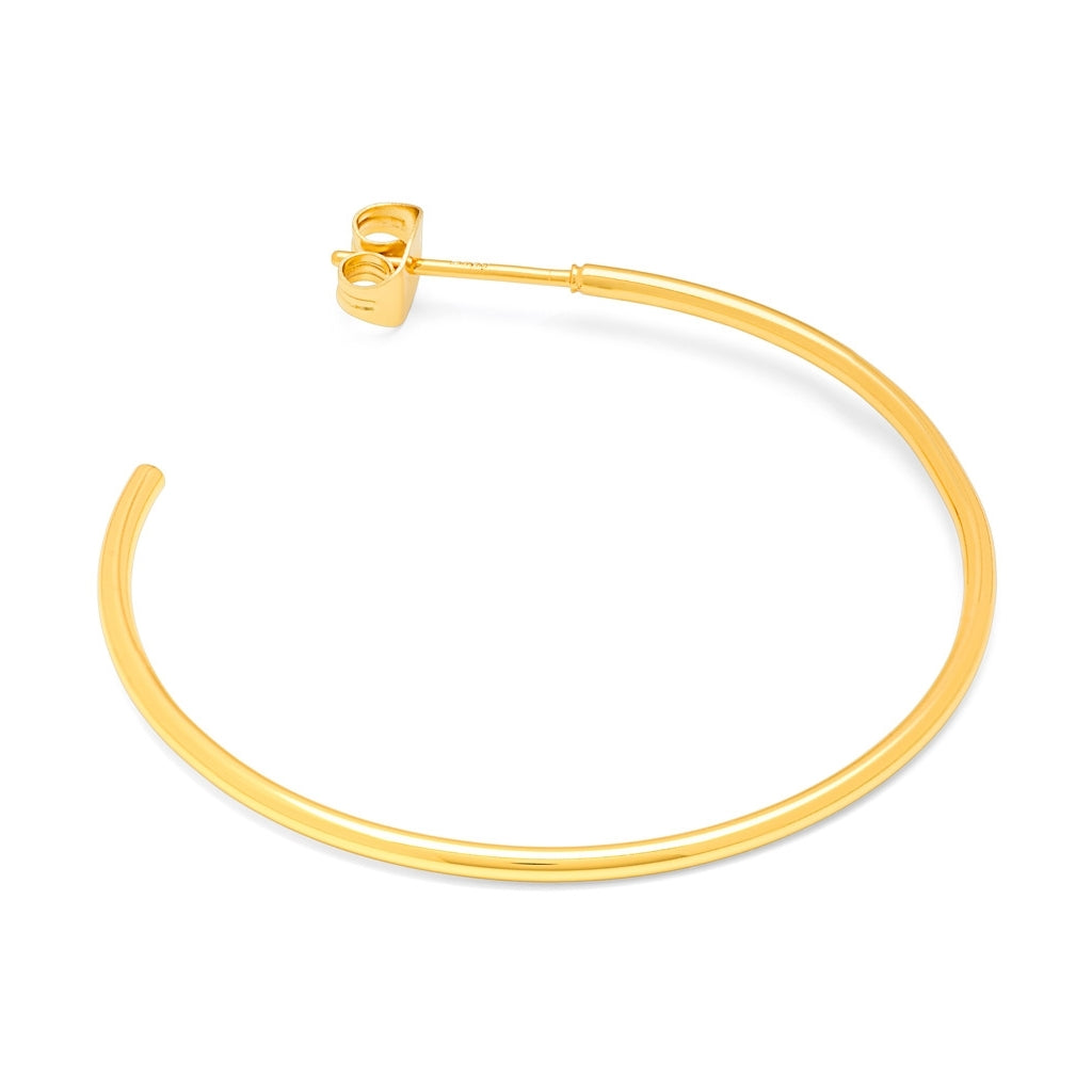 LULU Copenhagen Non Hoops Large par poleret Hoops Forgyldt