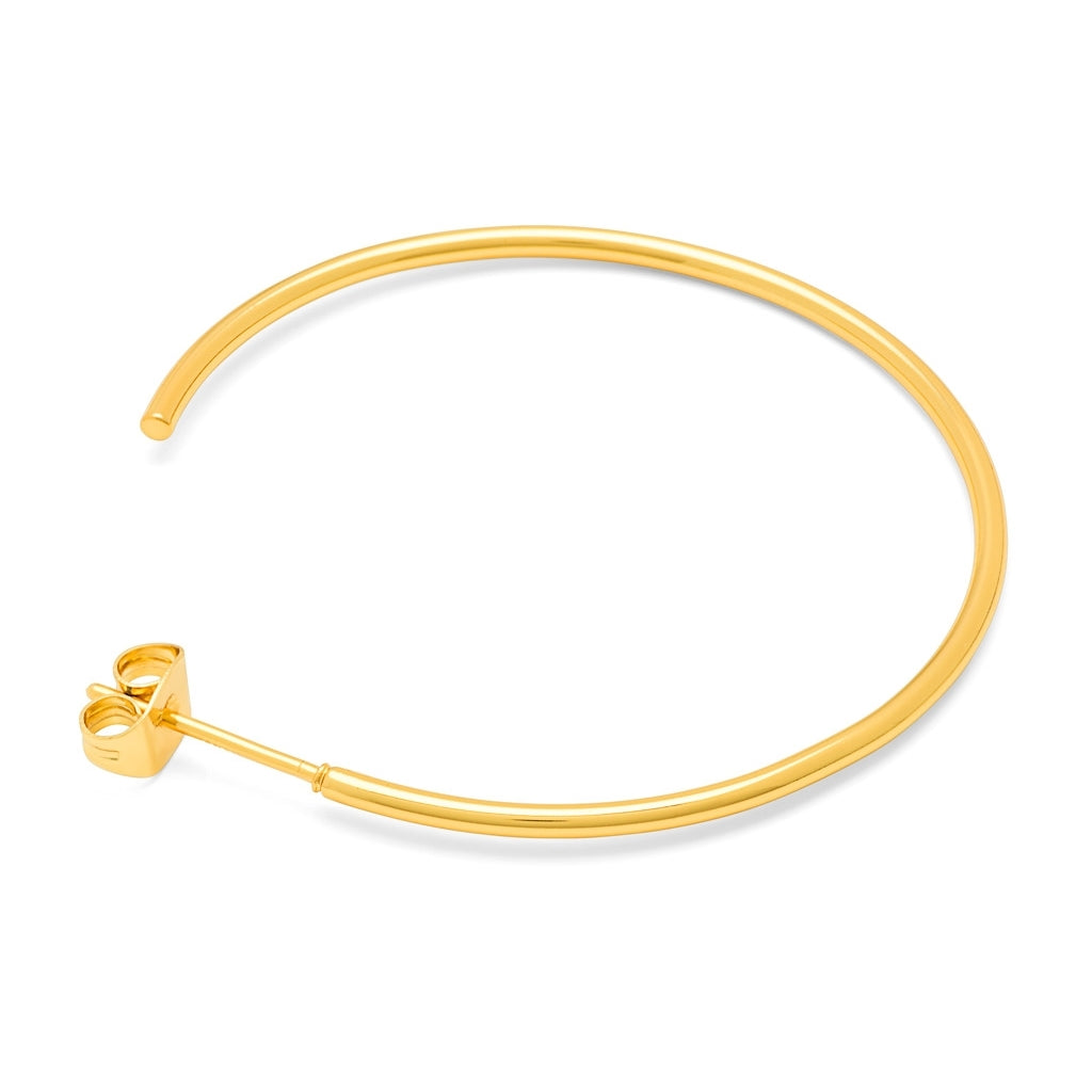 LULU Copenhagen Non Hoops Large par poleret Hoops Forgyldt