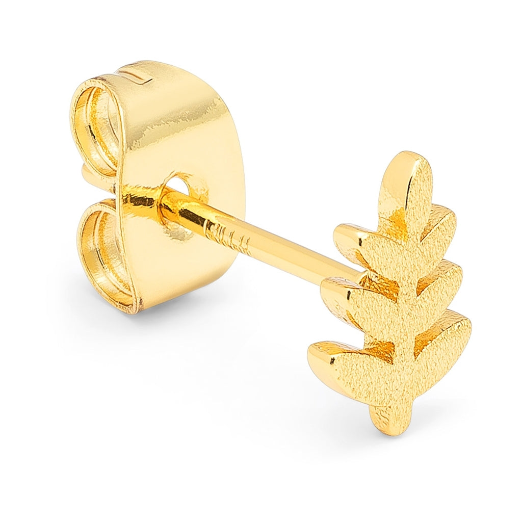 LULU Copenhagen Olive Branch 1 stk Ear stud, 1 pcs Forgyldt