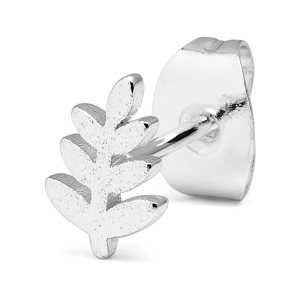 LULU Copenhagen Olive Branch 1 stk Ear stud, 1 pcs Silver Plated
