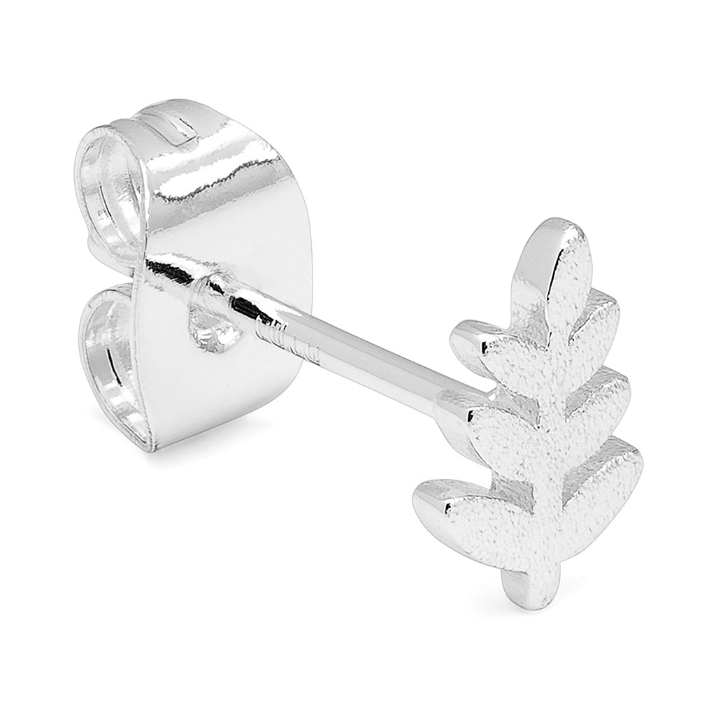 LULU Copenhagen Olive Branch 1 stk Ear stud, 1 pcs Silver Plated