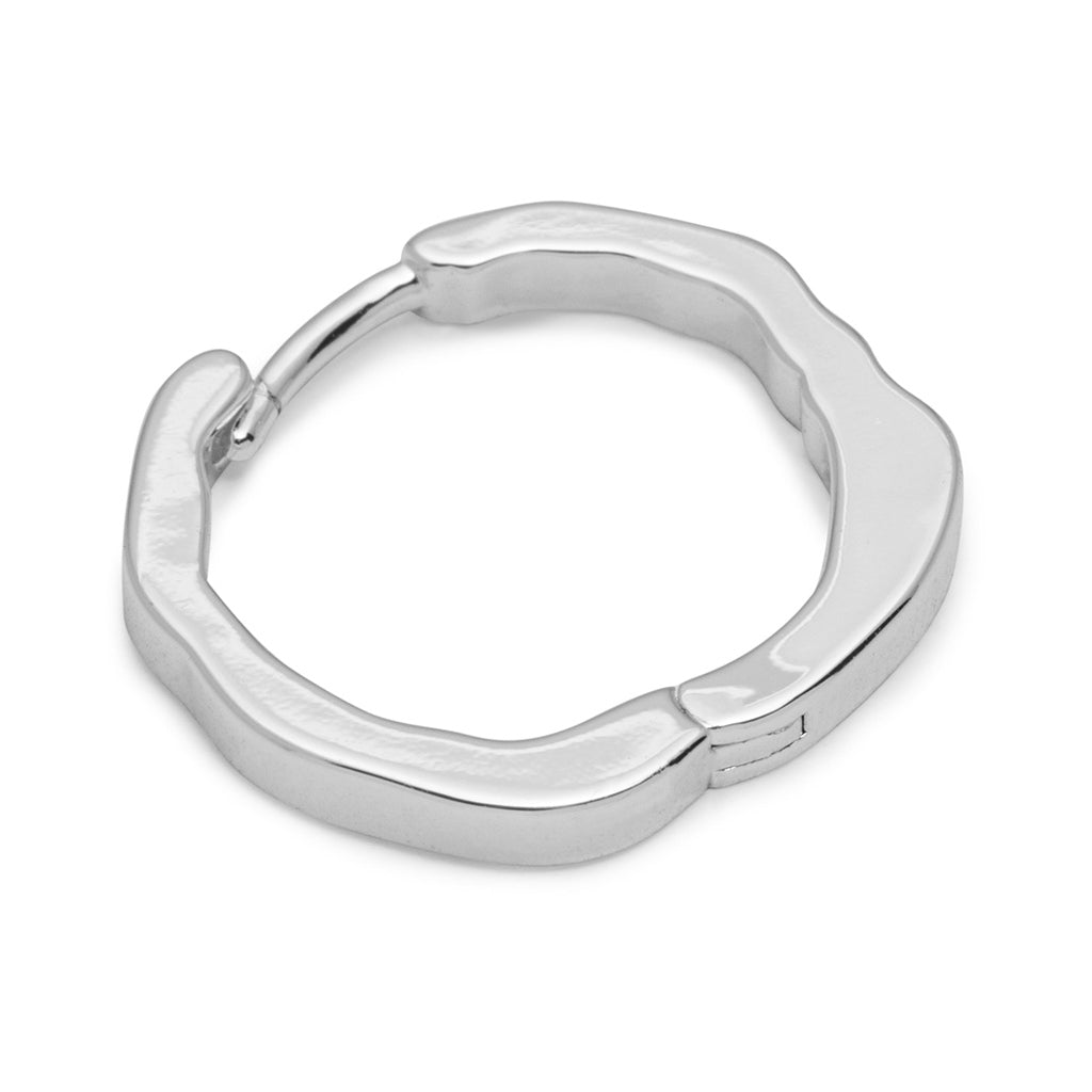 LULU Copenhagen Organic Hoops Par Hoops Silver Plated