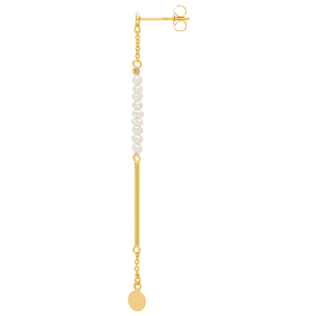 LULU Copenhagen Pearls & Pin ørering 1 stk Ear stud, 1 pcs Forgyldt