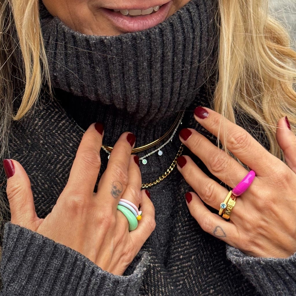 LULU Copenhagen Panzer Halskæde forgyldt Necklaces Forgyldt