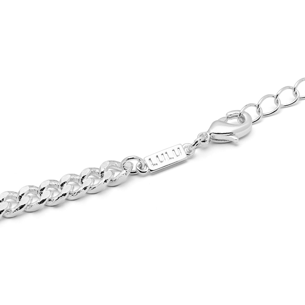 LULU Copenhagen Panzer Halskæde forsølvet Necklaces Silver Plated