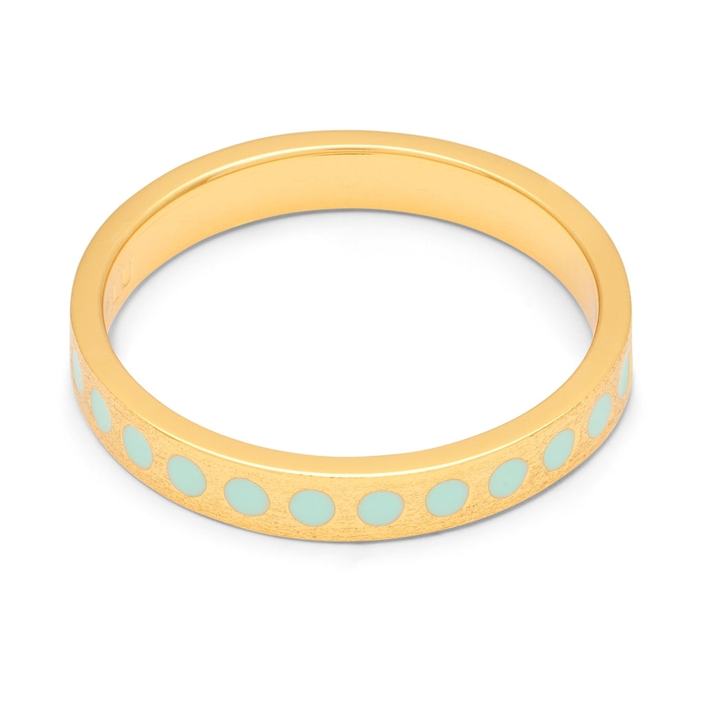 LULU Copenhagen Pattern Ring forgyldt Rings Mint