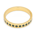 Pattern Ring forgyldt - North Sea Green