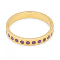 Pattern Ring forgyldt - Purple Harvest