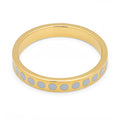 Pattern Ring forgyldt - Skyride Blue