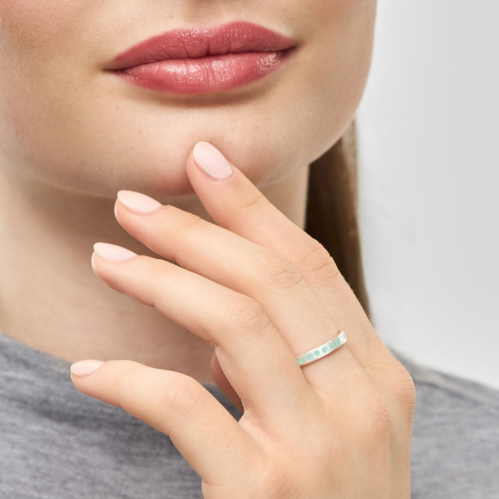 LULU Copenhagen Pattern Ring sølv Rings Mint