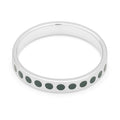 Pattern Ring sølv - North Sea Green