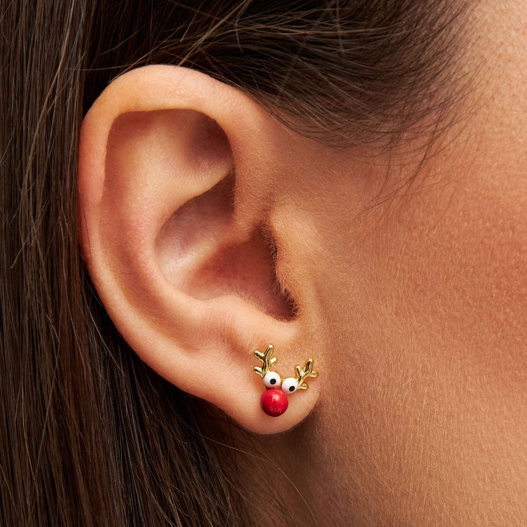 LULU Copenhagen Rudolph ørering 1 stk Ear stud, 1 pcs Forgyldt