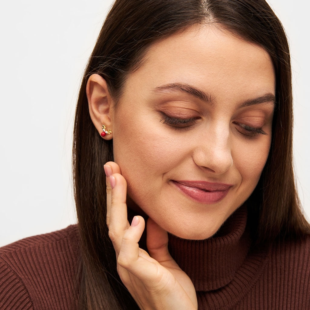 LULU Copenhagen Rudolph ørering 1 stk Ear stud, 1 pcs Forgyldt