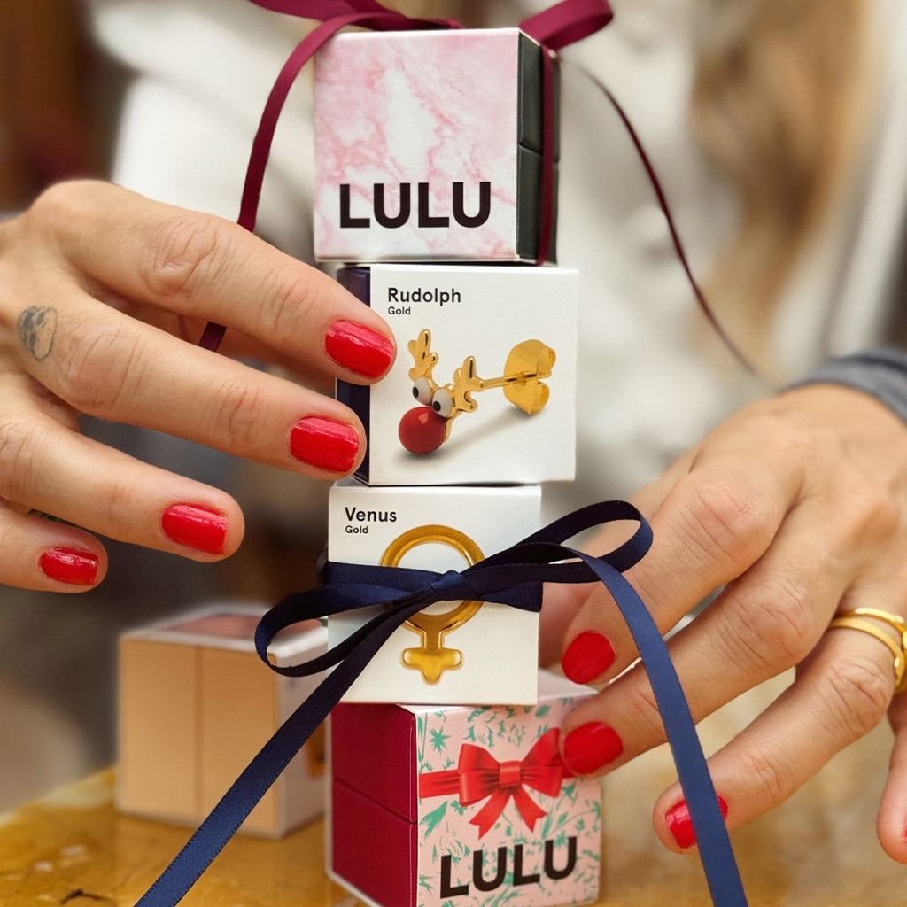 LULU Copenhagen Rudolph ørering 1 stk Ear stud, 1 pcs Forgyldt