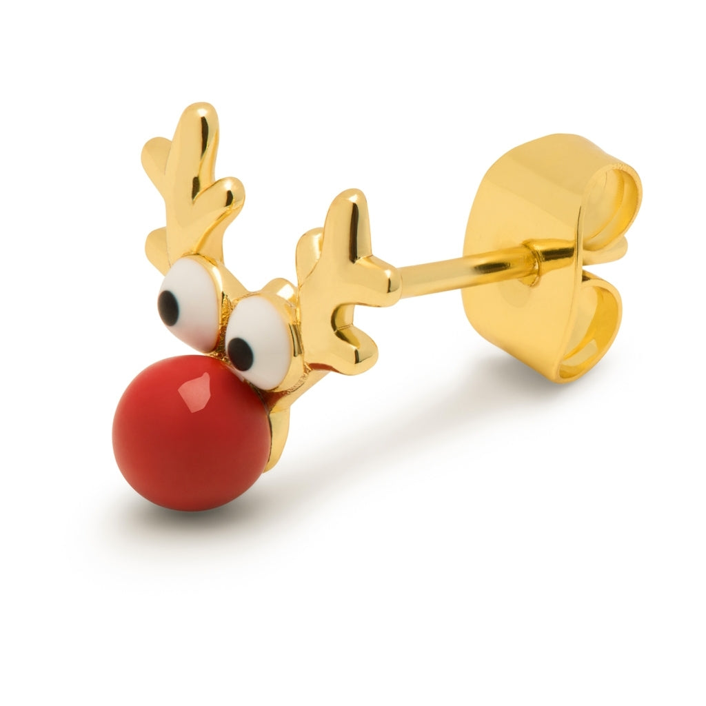 LULU Copenhagen Rudolph ørering 1 stk Ear stud, 1 pcs Forgyldt