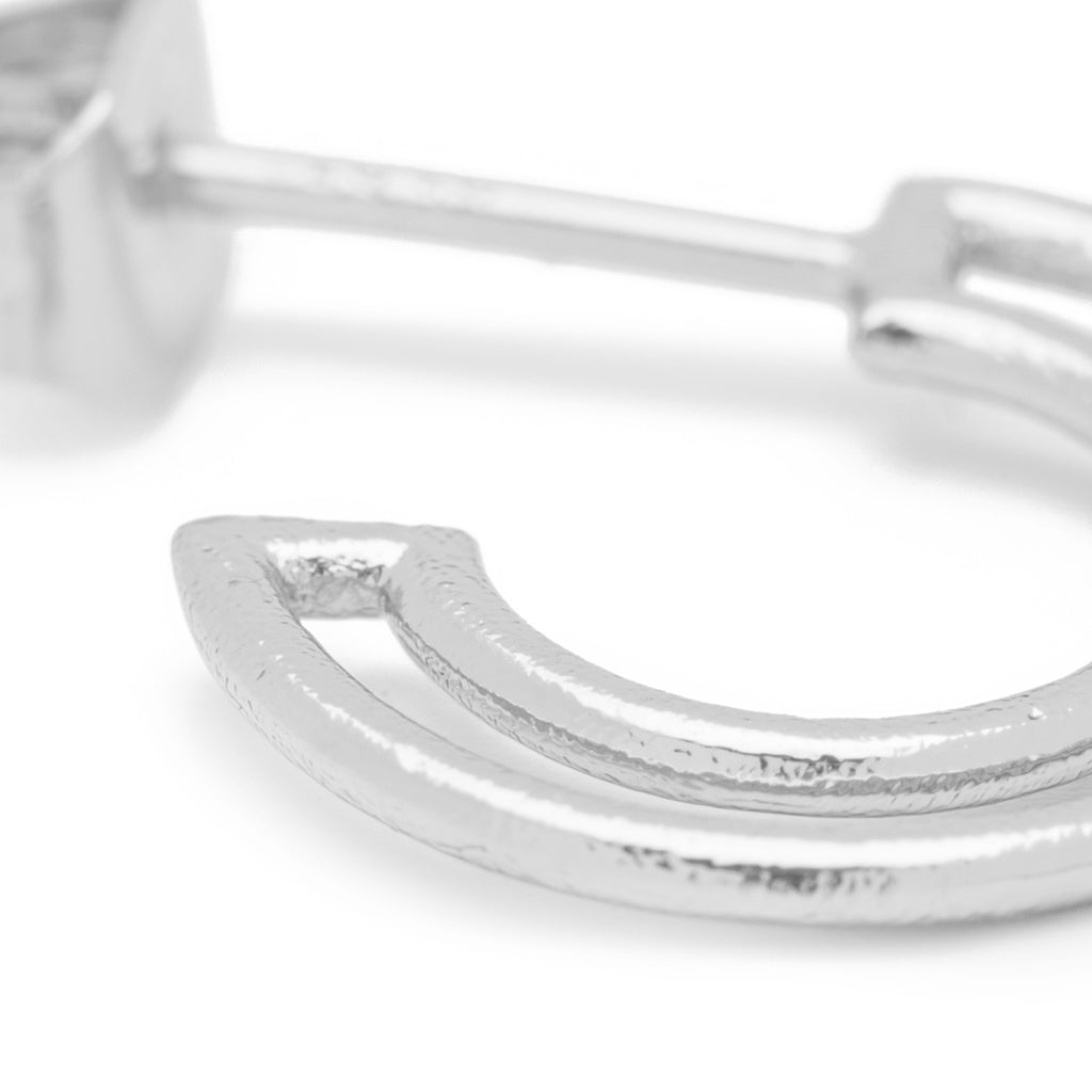 LULU Copenhagen Shape Hoops Par Hoops Silver Plated