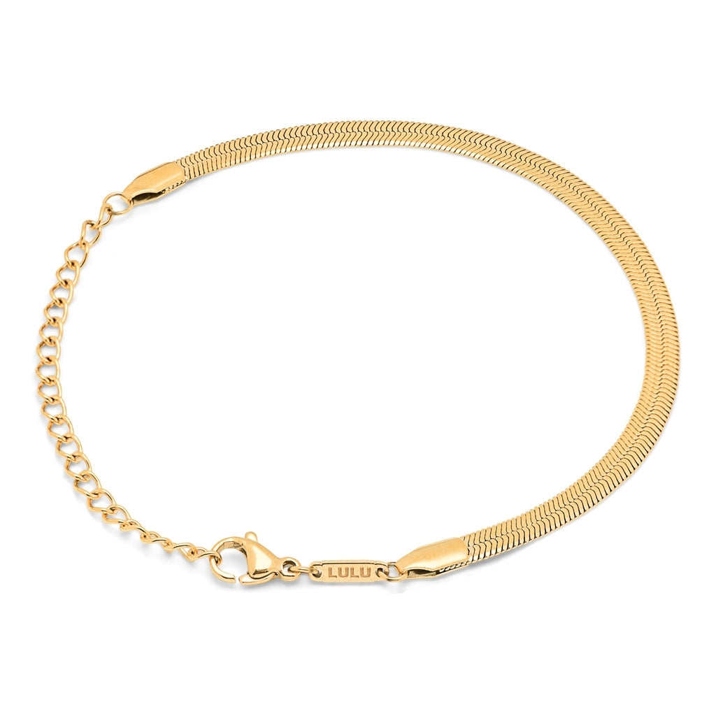 LULU Copenhagen Snake Armbånd forgyldt Bracelets Forgyldt