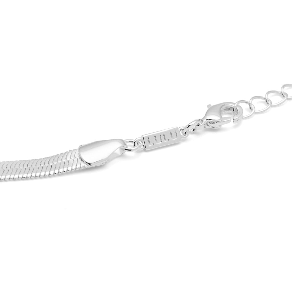 LULU Copenhagen Snake Halskæde forsølvet Necklaces Silver Plated