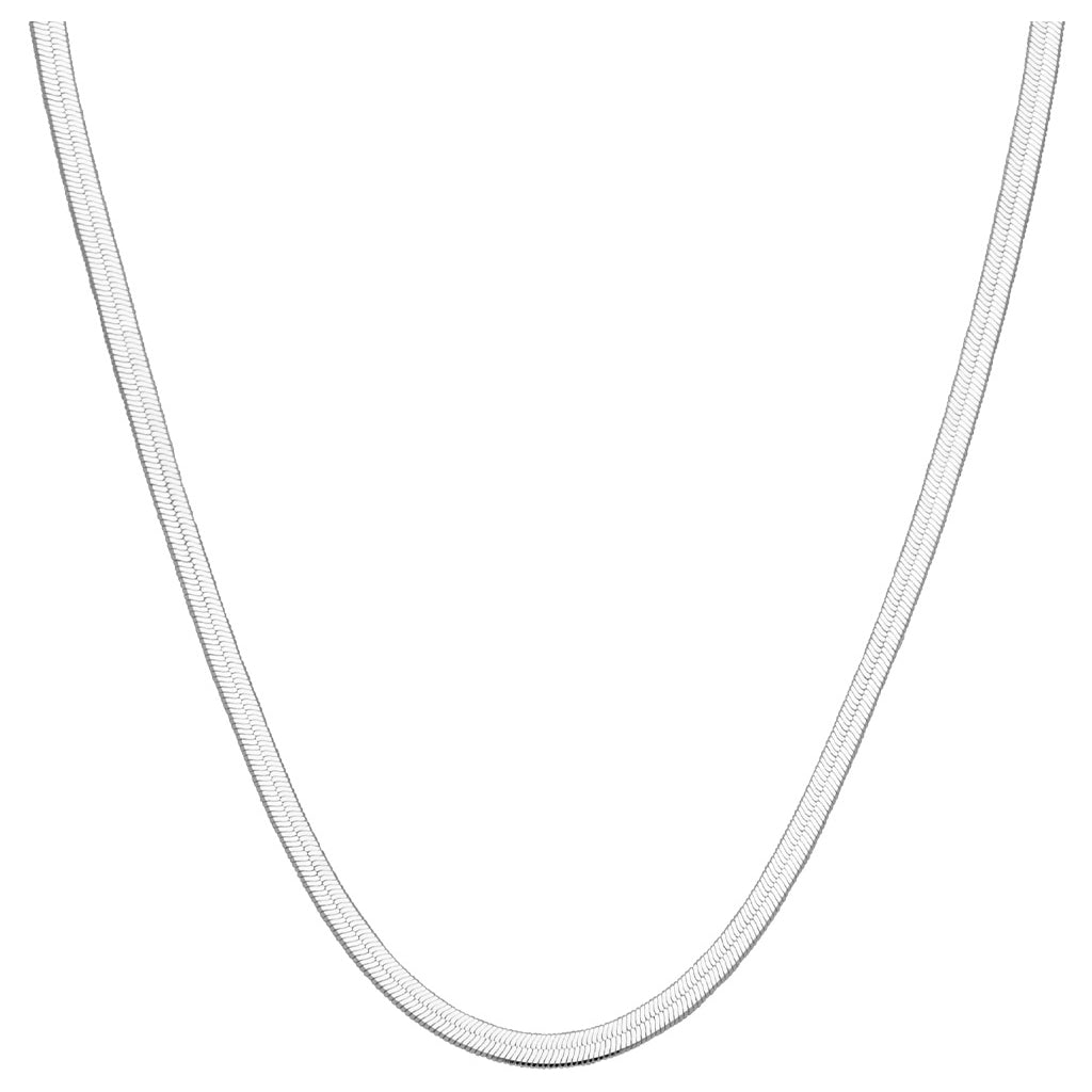 LULU Copenhagen Snake Halskæde forsølvet Necklaces Silver Plated