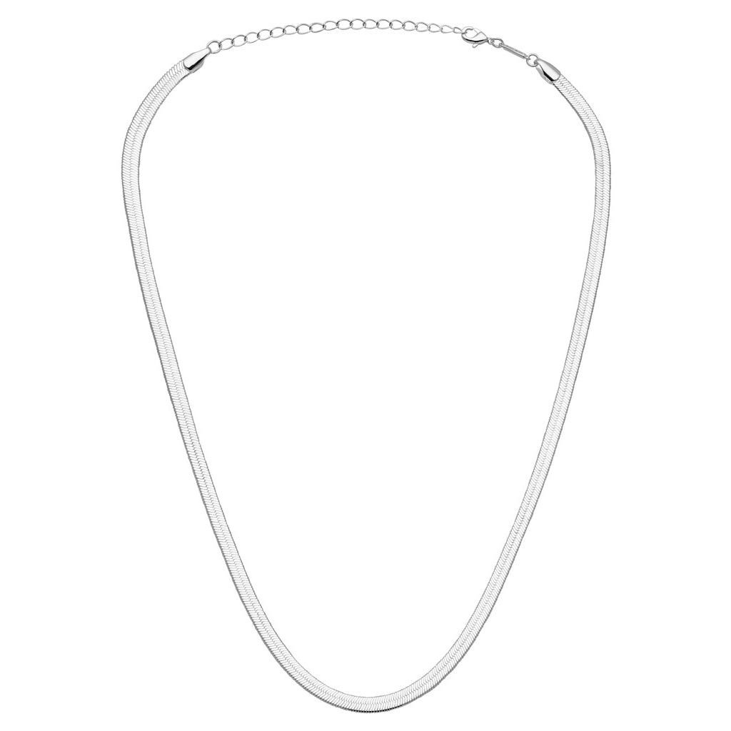 LULU Copenhagen Snake Halskæde forsølvet Necklaces Silver Plated