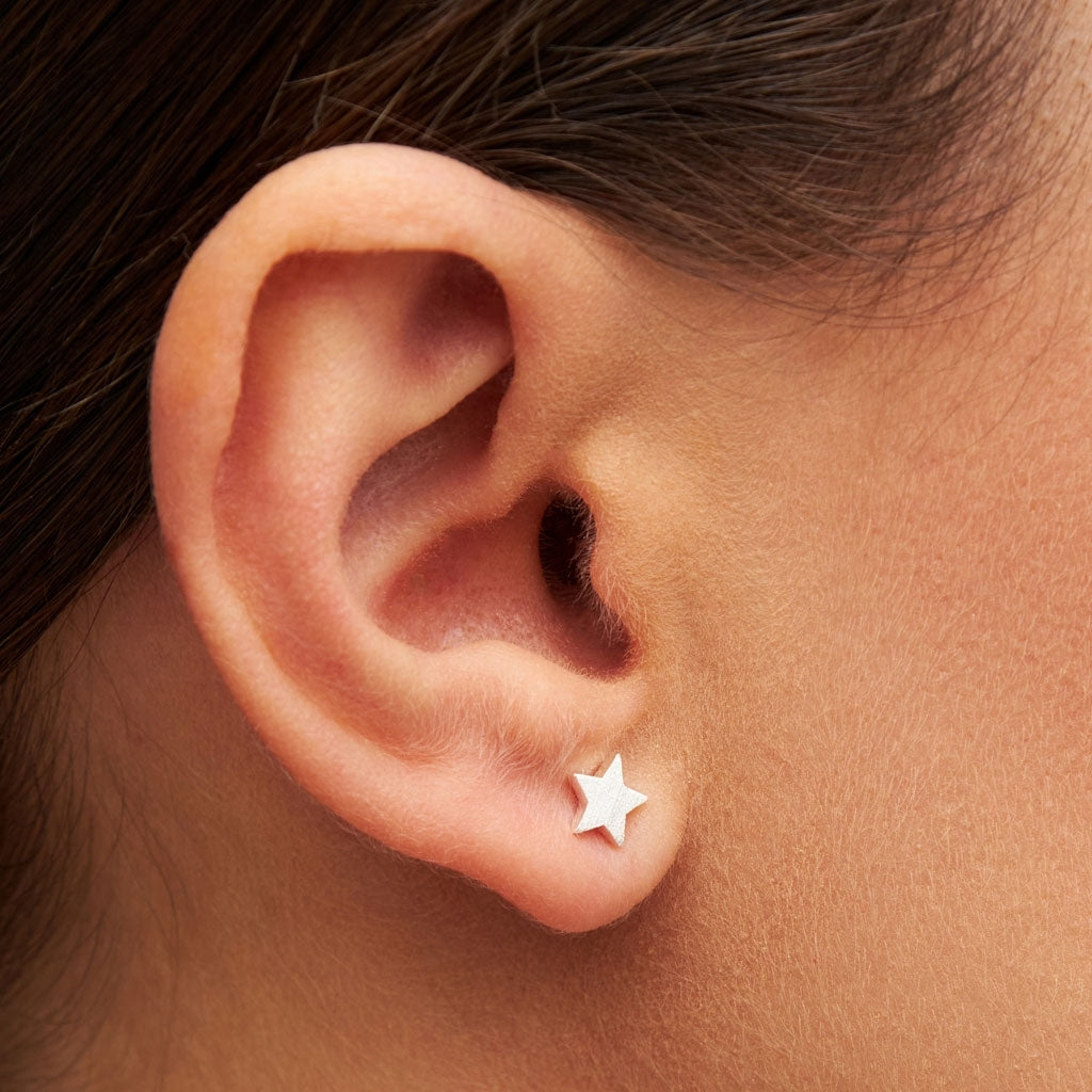 LULU Copenhagen Star ørering 1 stk Ear stud, 1 pcs Sølv