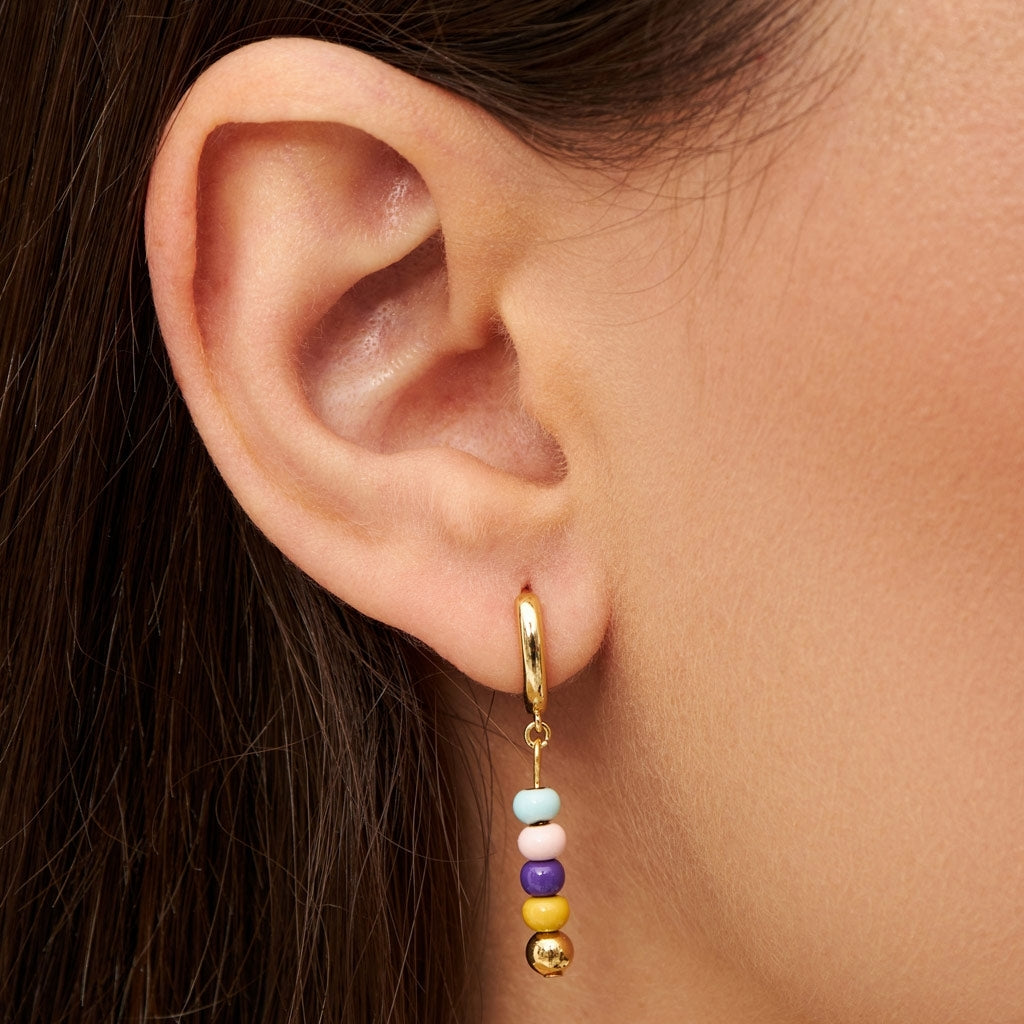 LULU Copenhagen Summer Gold ørering 1 stk Ear stud, 1 pcs Forgyldt
