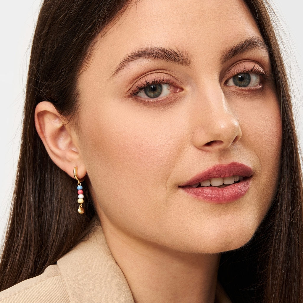 LULU Copenhagen Summer Shell ørering 1 stk Ear stud, 1 pcs Forgyldt