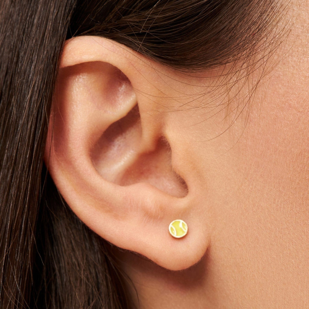 LULU Copenhagen Tennis ørering 1 stk Ear stud, 1 pcs Forgyldt