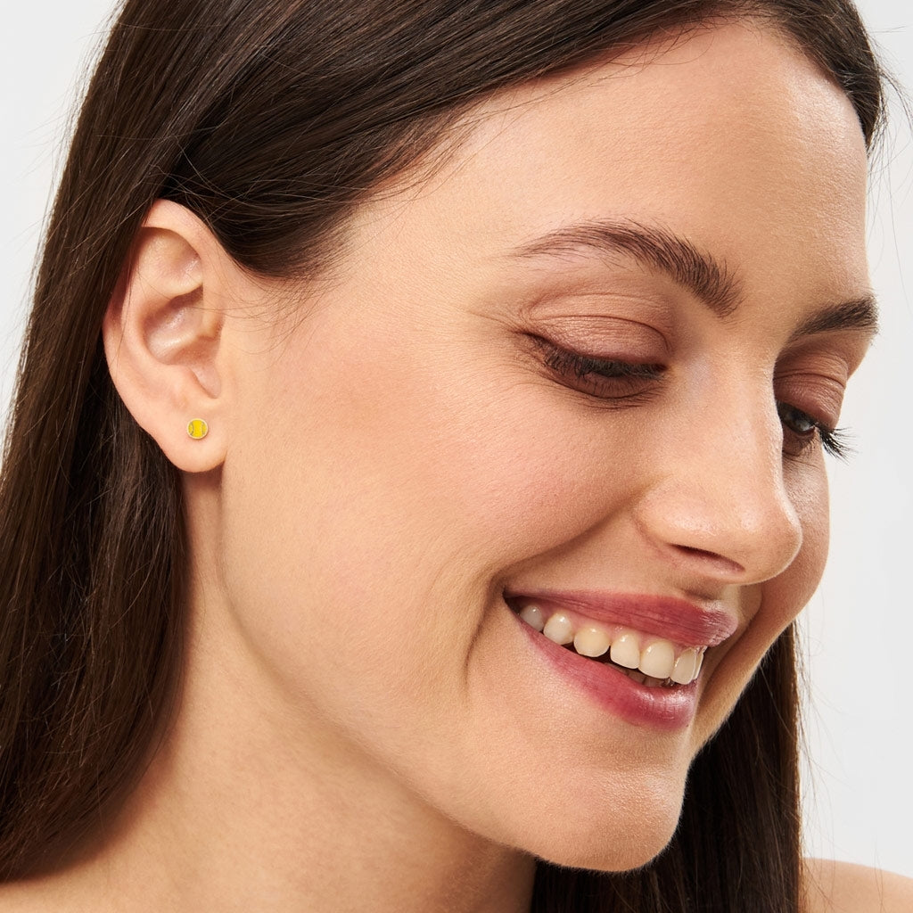LULU Copenhagen Tennis ørering 1 stk Ear stud, 1 pcs Forgyldt
