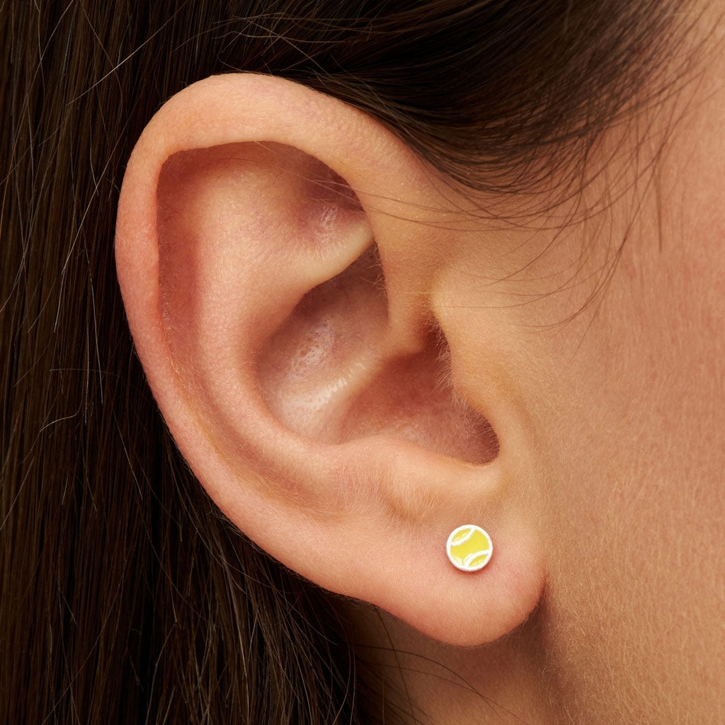 LULU Copenhagen Tennis ørering 1 stk Ear stud, 1 pcs Silver Plated