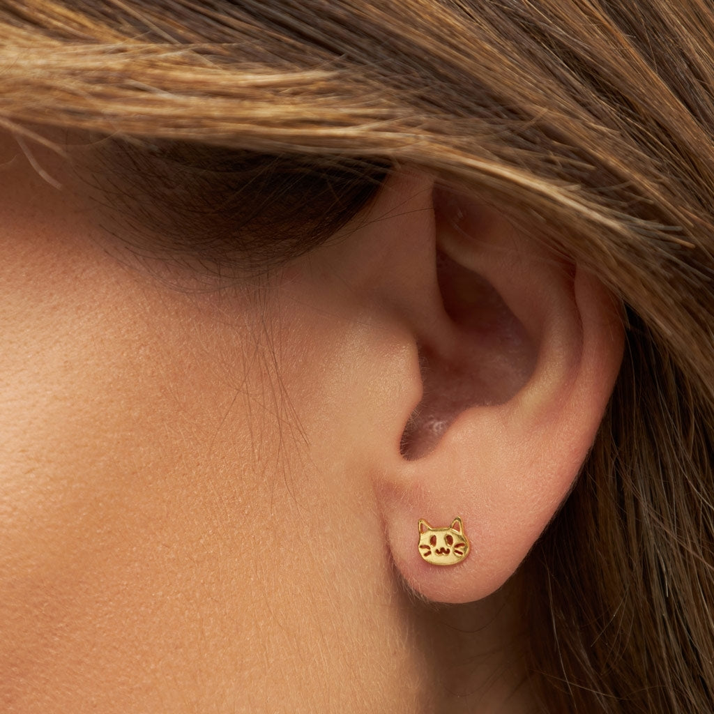 LULU Copenhagen The Cat ørering 1 stk Ear stud, 1 pcs Forgyldt