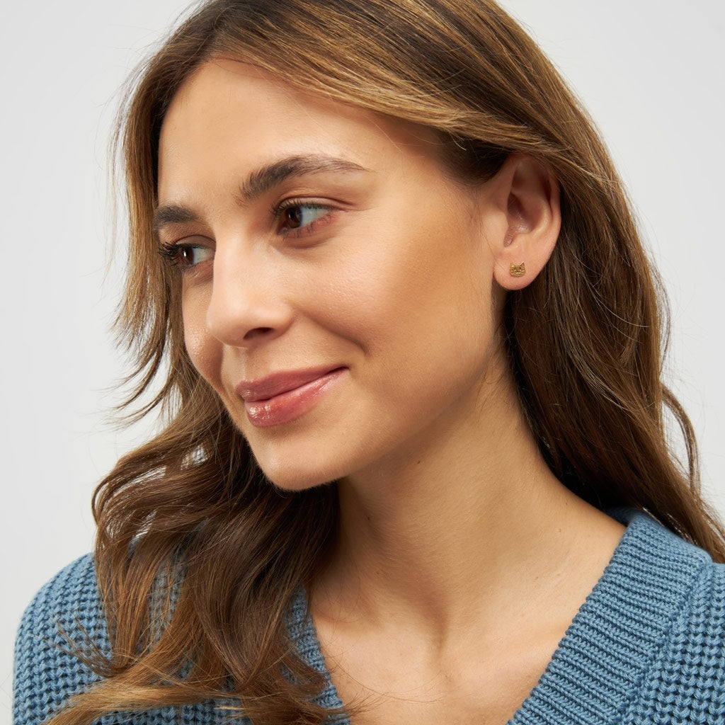 LULU Copenhagen The Cat ørering 1 stk Ear stud, 1 pcs Forgyldt