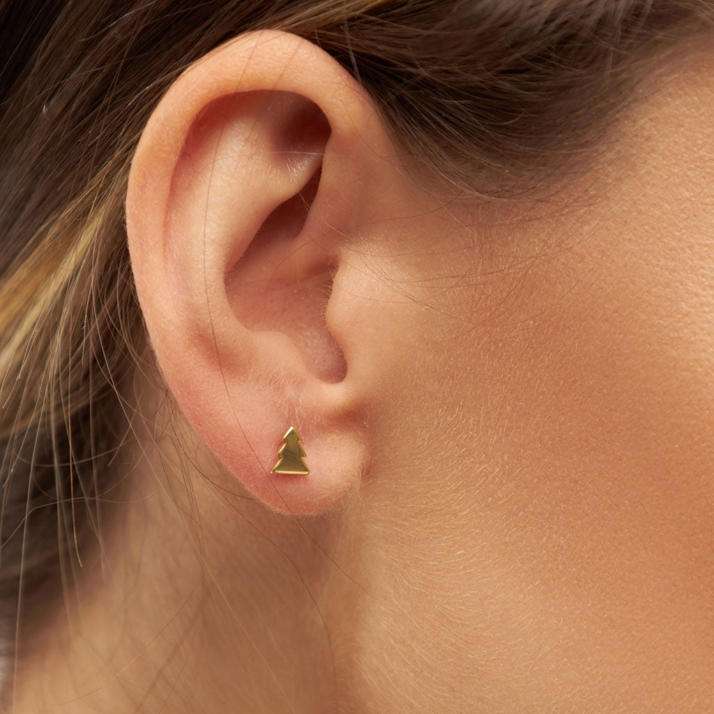 LULU Copenhagen The Tree ørering 1 stk Ear stud, 1 pcs Forgyldt