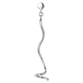 Topping Short Swirl ørering 1 stk - Silver Plated