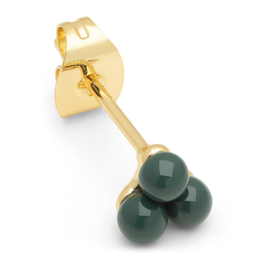 LULU Copenhagen Trio ørering 1 stk Ear stud, 1 pcs North Sea Green
