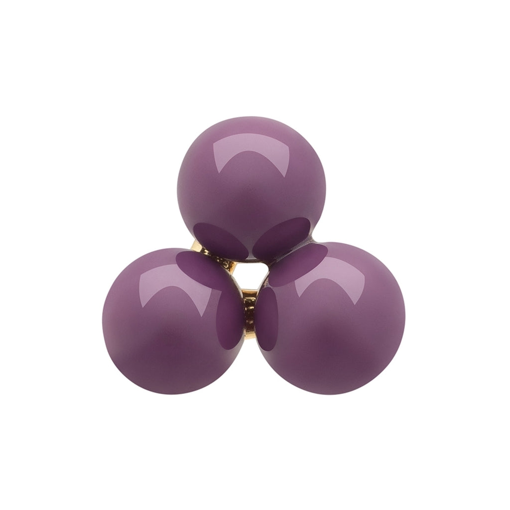LULU Copenhagen Trio ørering 1 stk Ear stud, 1 pcs Purple Harvest