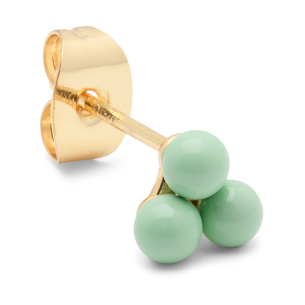 LULU Copenhagen Trio ørering 1 stk Ear stud, 1 pcs Seasalt Green