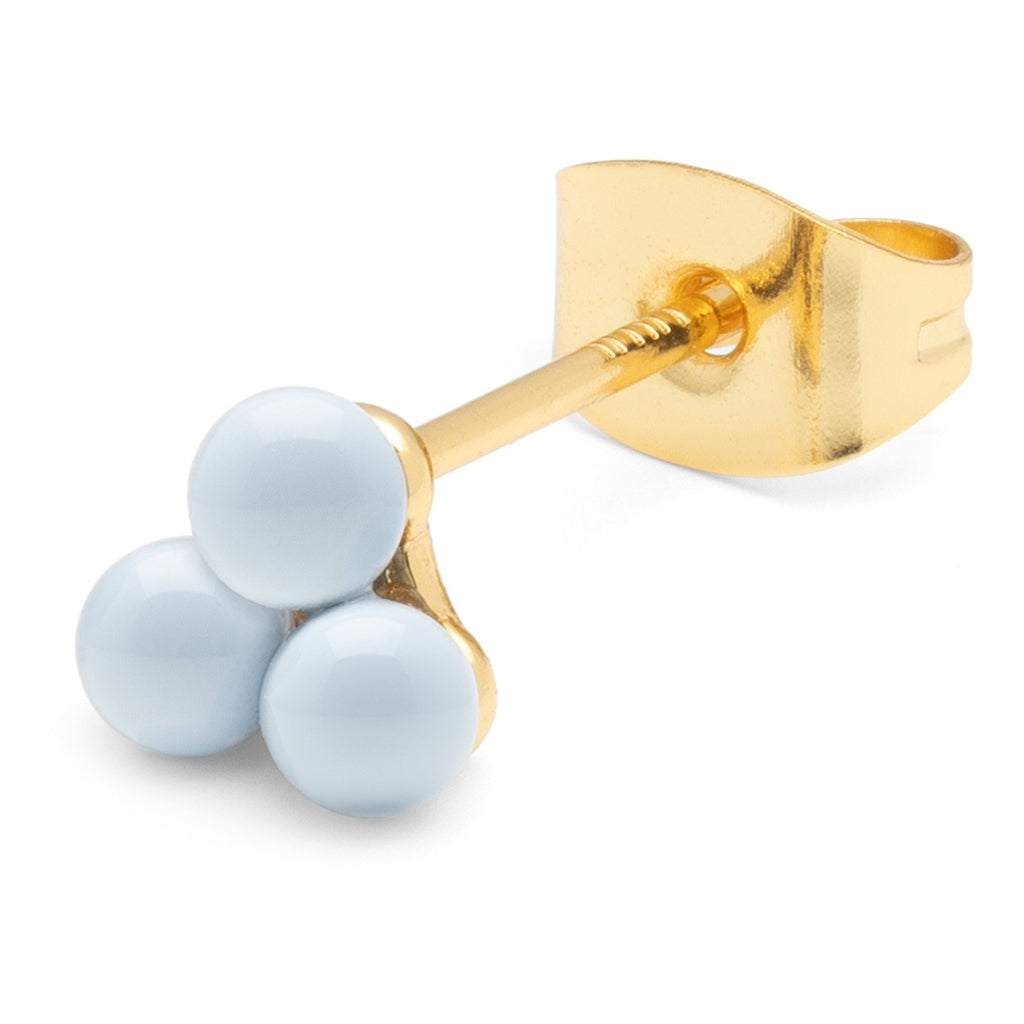 LULU Copenhagen Trio ørering 1 stk Ear stud, 1 pcs Skyride Blue