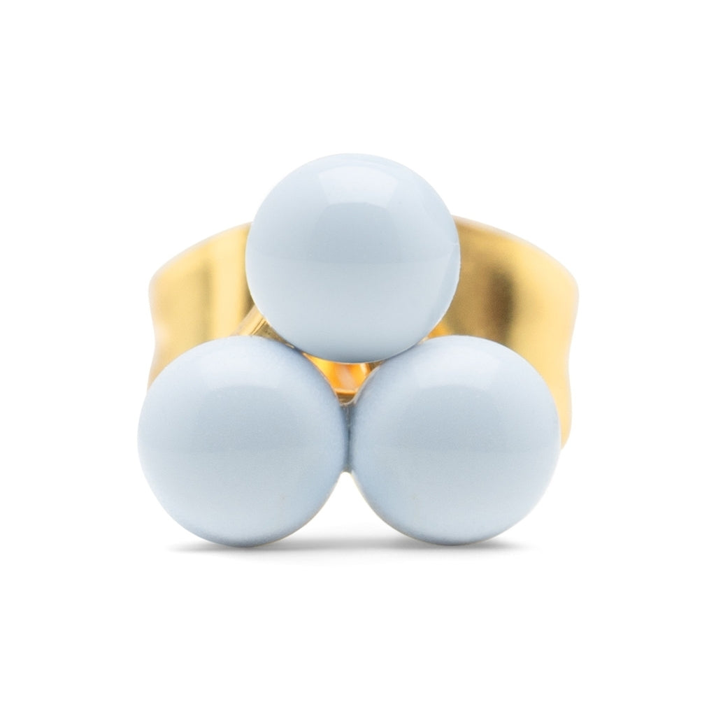 LULU Copenhagen Trio ørering 1 stk Ear stud, 1 pcs Skyride Blue
