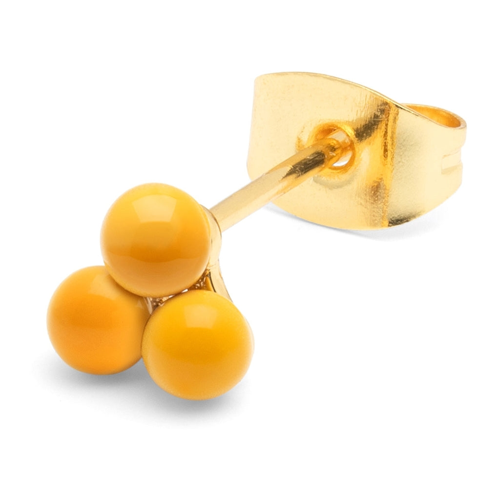 LULU Copenhagen Trio ørering 1 stk Ear stud, 1 pcs Sunflower