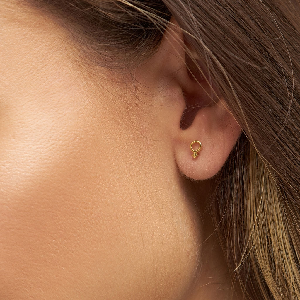 LULU Copenhagen Venus ørering 1 stk Ear stud, 1 pcs Forgyldt