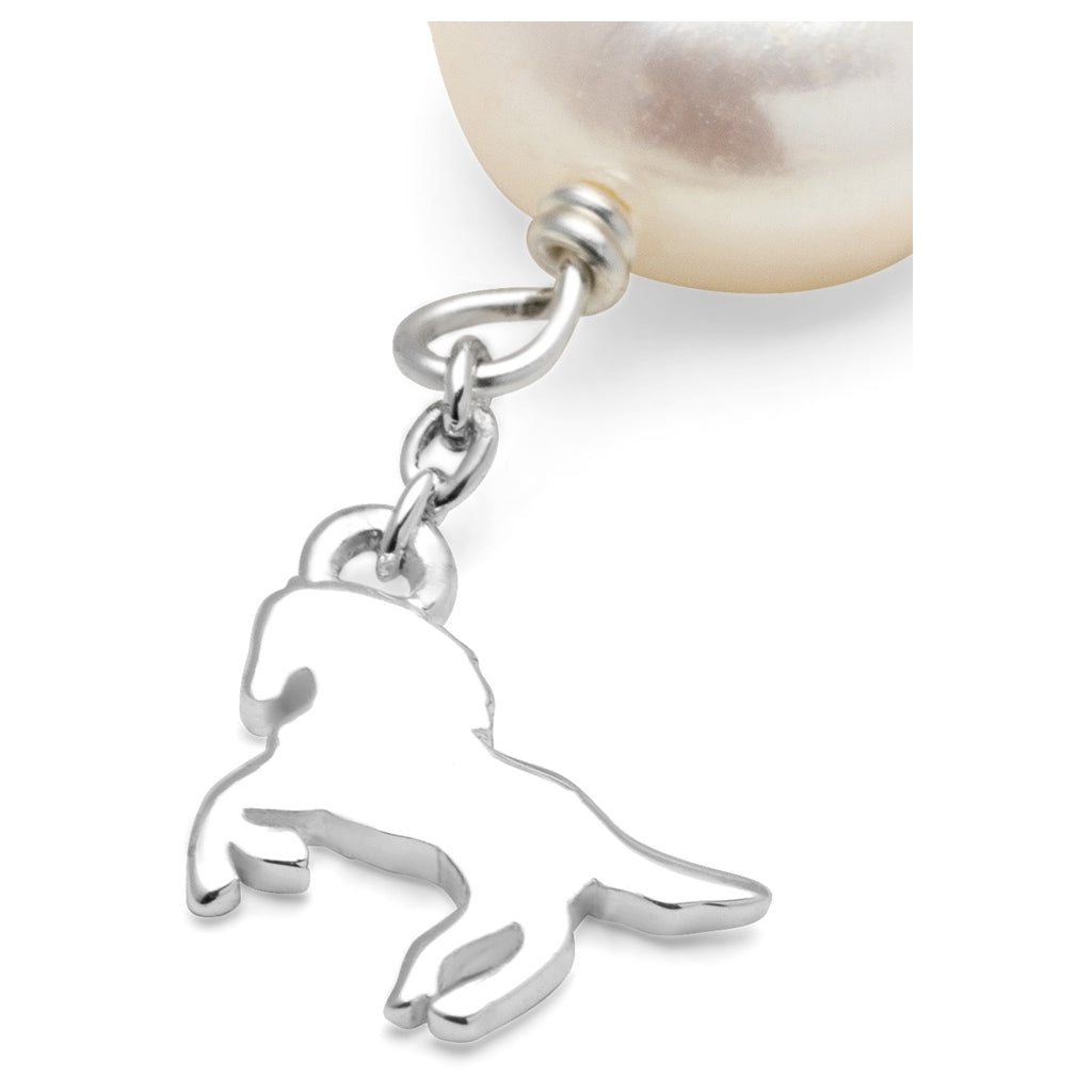 LULU Copenhagen Wild Horse Pearl ørering 1 stk forsølvet Ear stud, 1 pcs Silver Plated