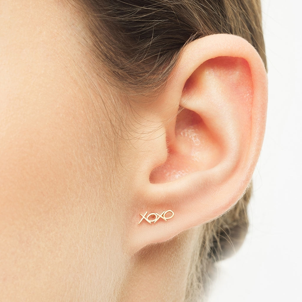 LULU Copenhagen XOXO 1 stk Ear stud, 1 pcs Forgyldt