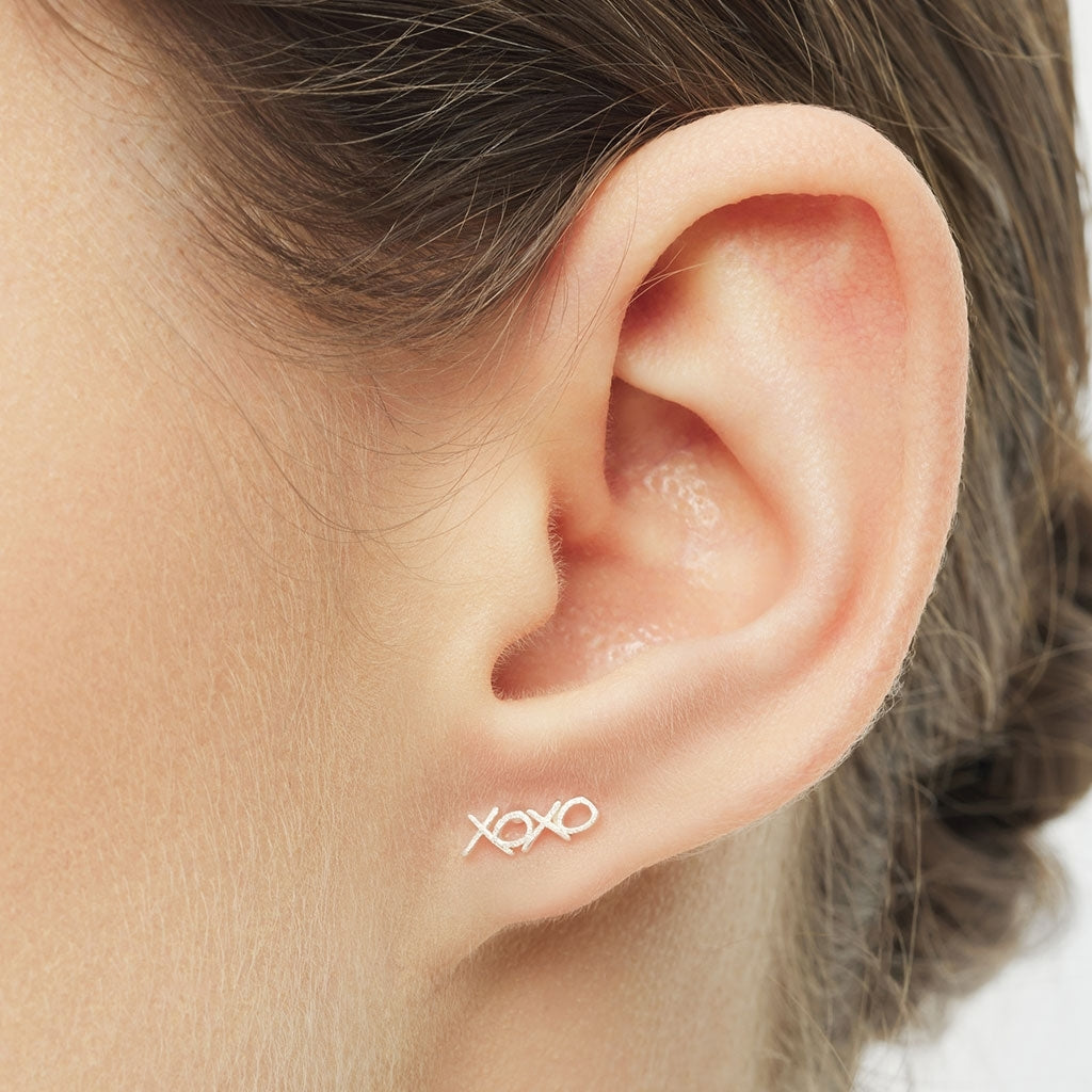 LULU Copenhagen XOXO 1 stk Ear stud, 1 pcs Sølv