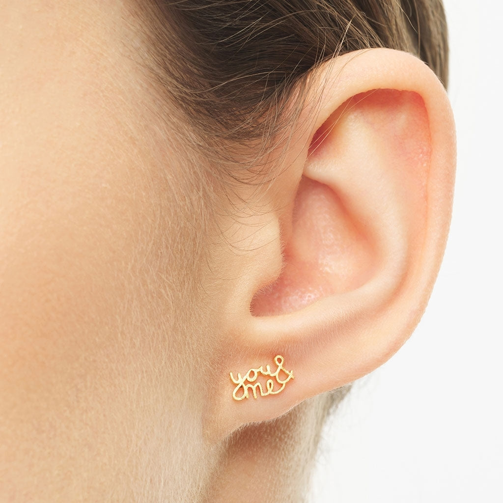 LULU Copenhagen You&Me 1 stk Ear stud, 1 pcs Forgyldt
